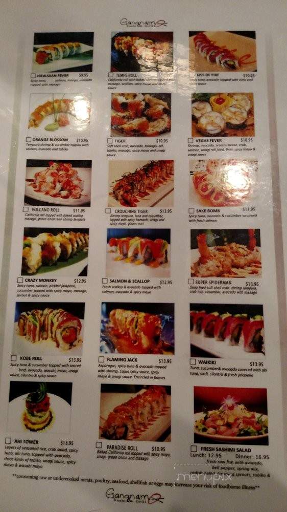 /250190893/Gangnam-Sushi-and-Grill-Menu-Tempe-AZ - Tempe, AZ