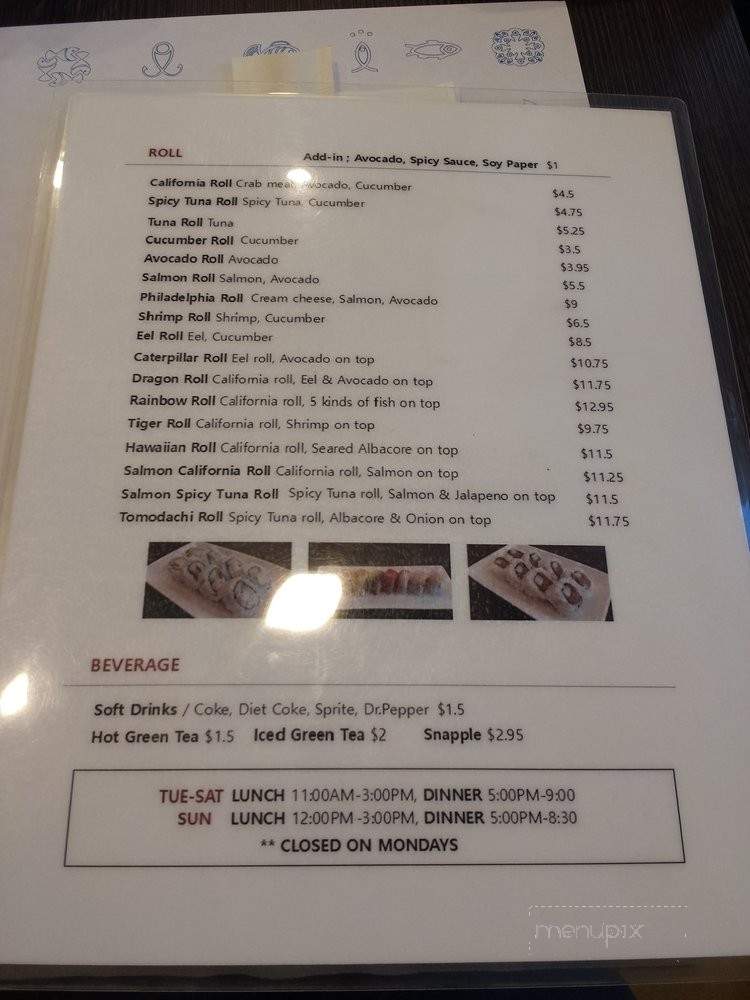 Blue Fin Sushi Roll - South Pasadena, CA menu_pic