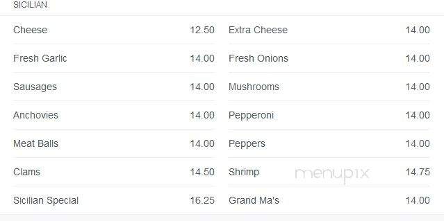 Fresco Pizza and Pasta - Bronx, NY menu_pic