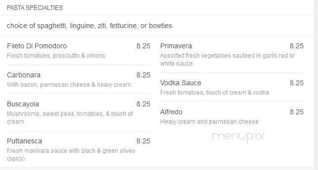 Fresco Pizza and Pasta - Bronx, NY menu_pic