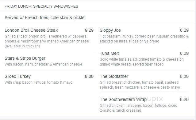 The Legacy Diner - Audubon, NJ menu_pic