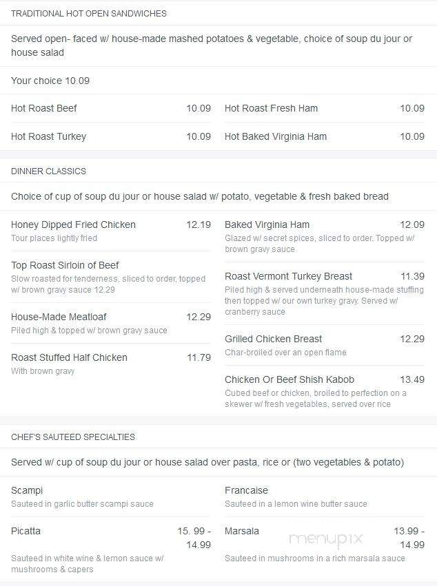 The Legacy Diner - Audubon, NJ menu_pic