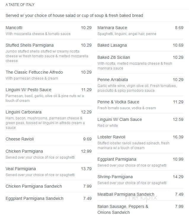 The Legacy Diner - Audubon, NJ menu_pic