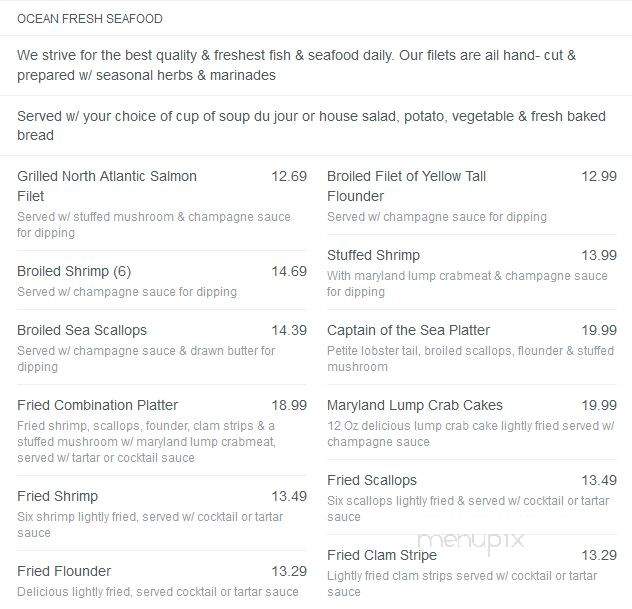 The Legacy Diner - Audubon, NJ menu_pic
