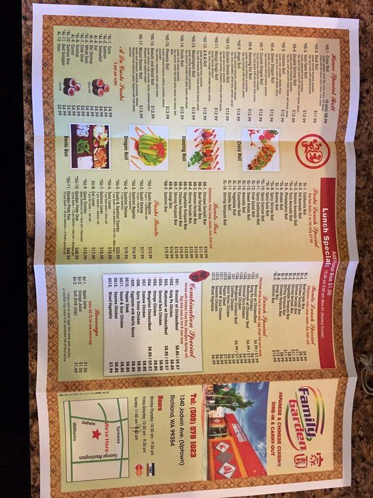 Family Garden - Richland, WA menu_pic