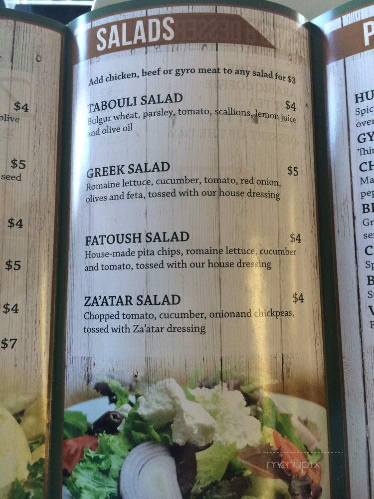 Zaatar - Tucson, AZ menu_pic