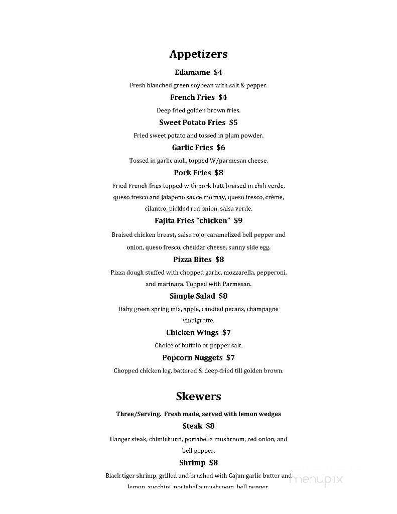 Xox Pub & Restaurant - City of Industry, CA menu_pic