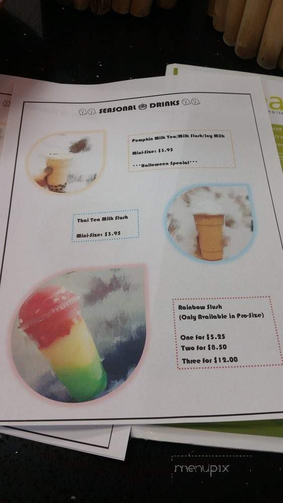 iTea - Yorba Linda, CA menu_pic