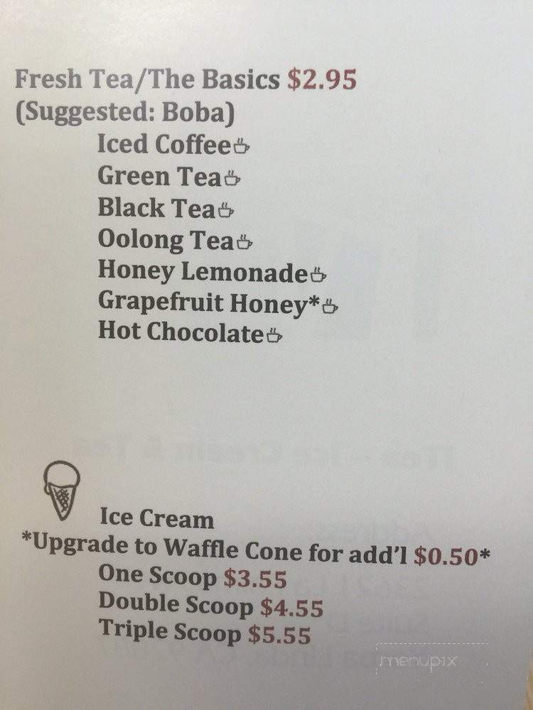 iTea - Yorba Linda, CA menu_pic