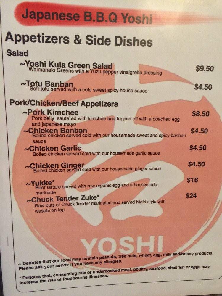 /250304963/Japanese-BBQ-Yoshi-Honolulu-HI - Honolulu, HI