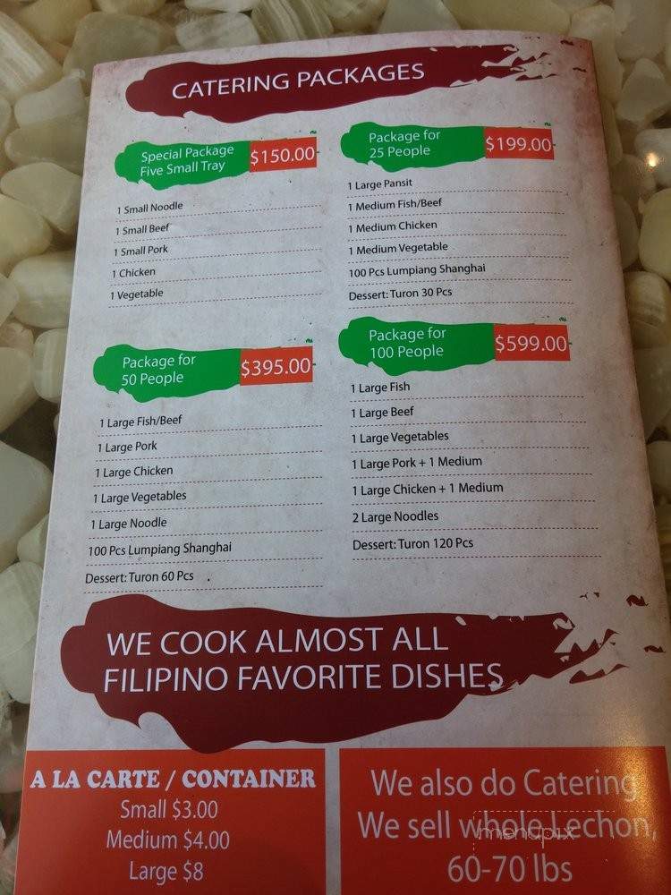 Filipino Bagnet Glendale Restaurant & Bakery - Glendale, CA menu_pic