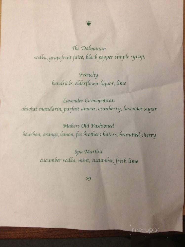 Maven - Salem, OR menu_pic