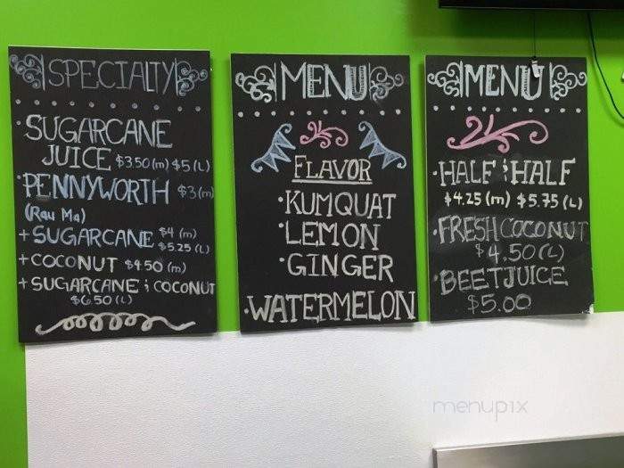 Dr. Jolly Sugarcane Juice - Rosemead, CA menu_pic