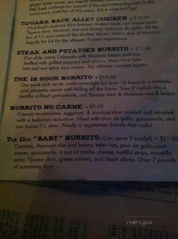 Royal Bar & Patio - Seattle, WA menu_pic
