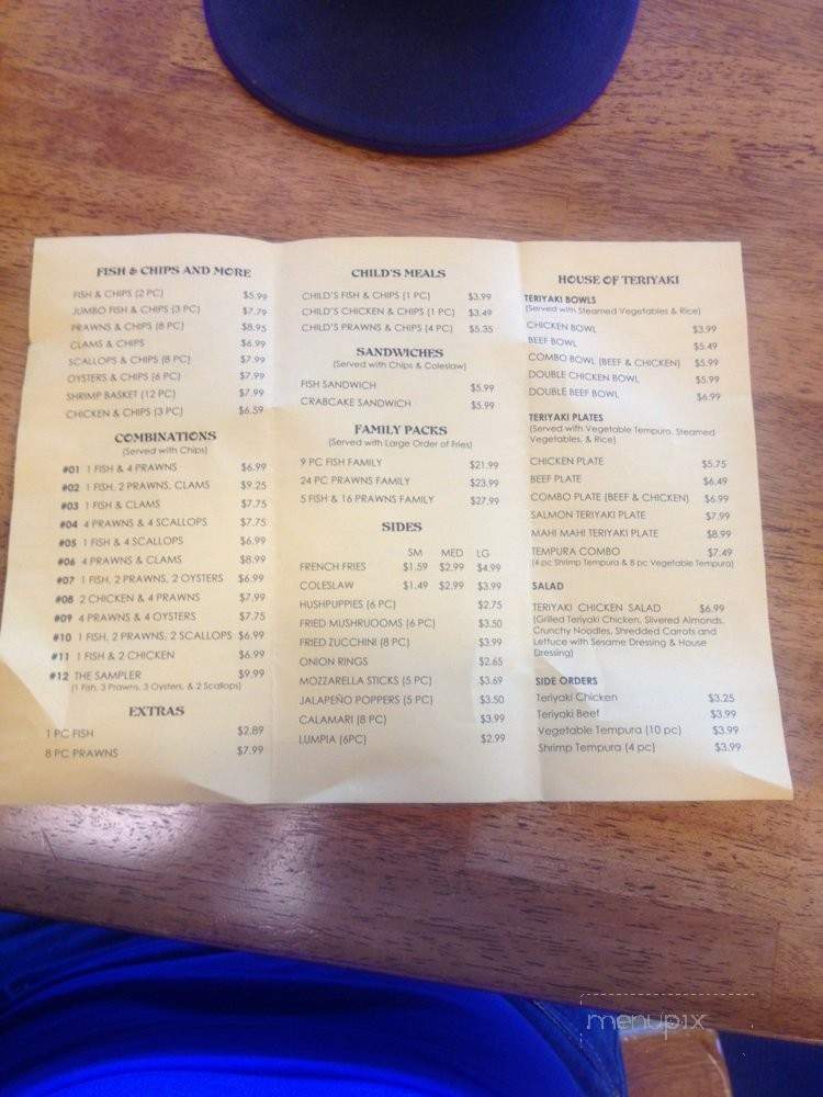 Tracy Harbour Fish & Chips - Tracy, CA menu_pic