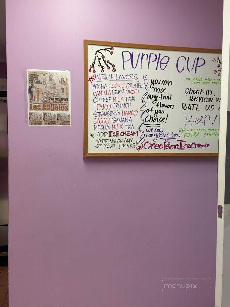 Purple Cup - Carson, CA menu_pic