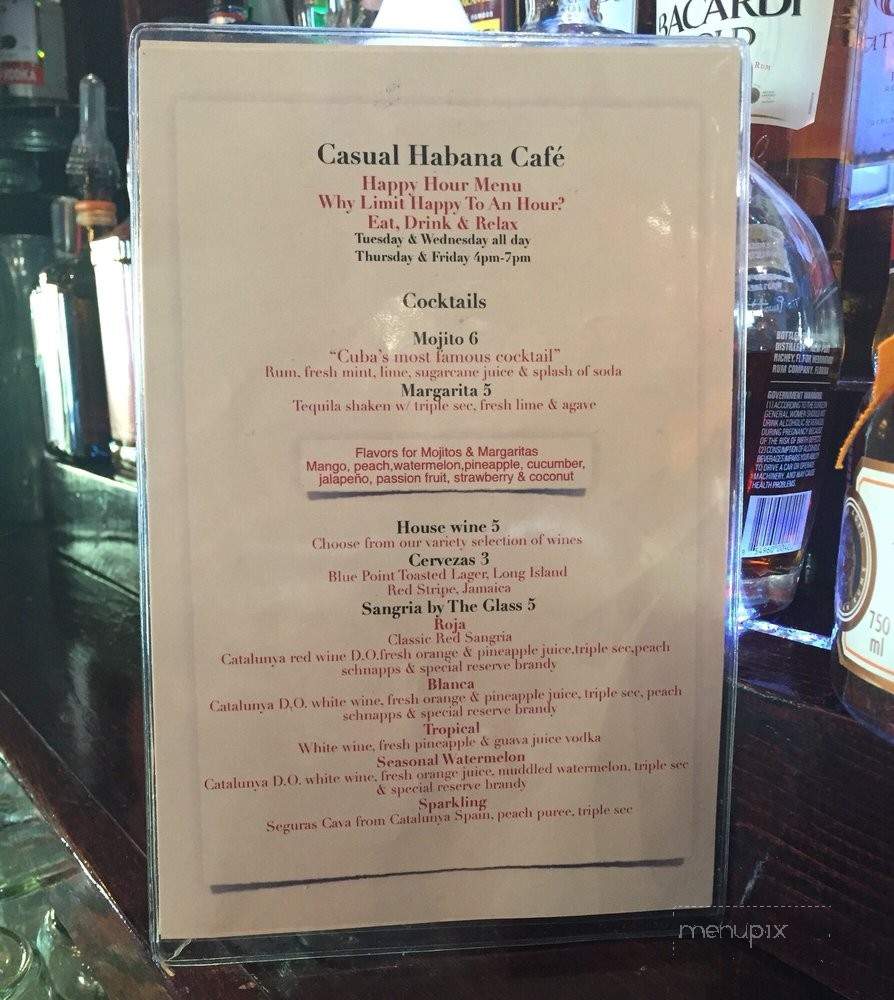 Casual Habana Cafe - New Milford, NJ menu_pic