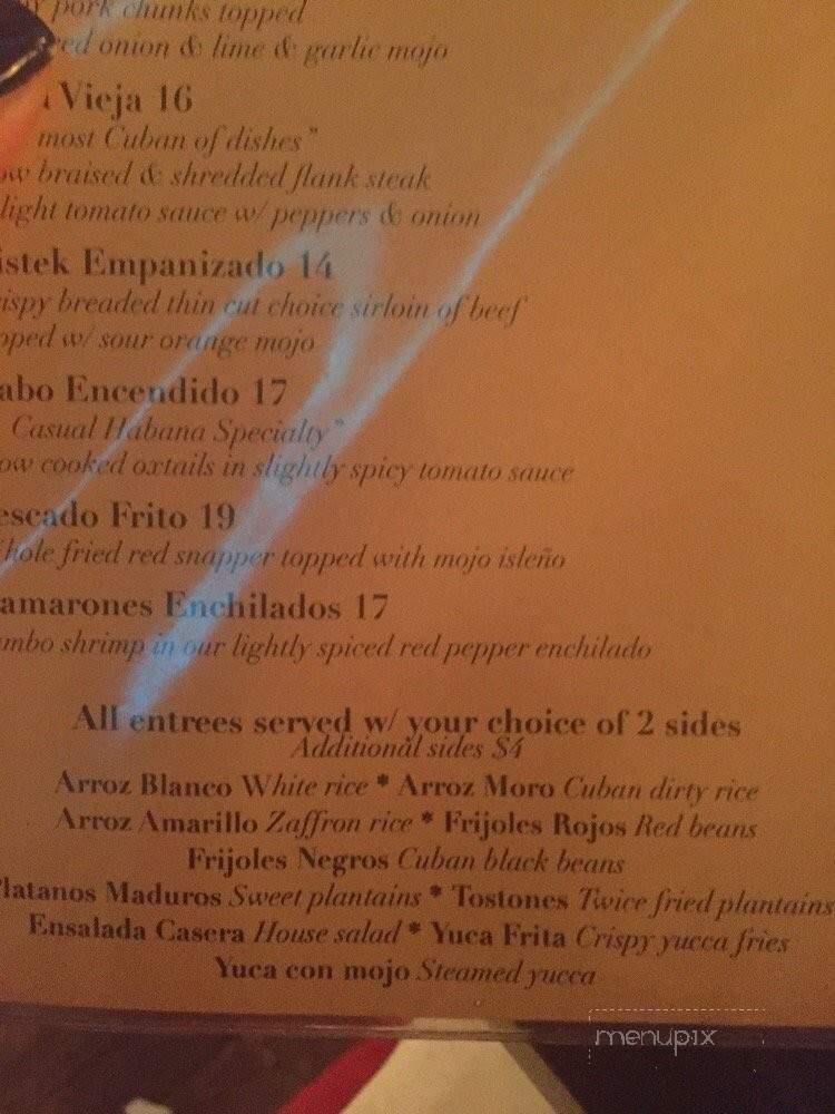 Casual Habana Cafe - New Milford, NJ menu_pic