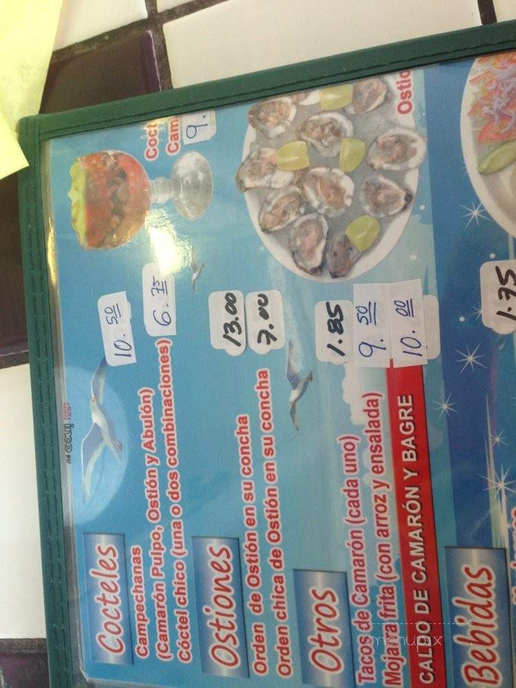 Mariscos Quatro Viento No 4 - Los Angeles, CA menu_pic