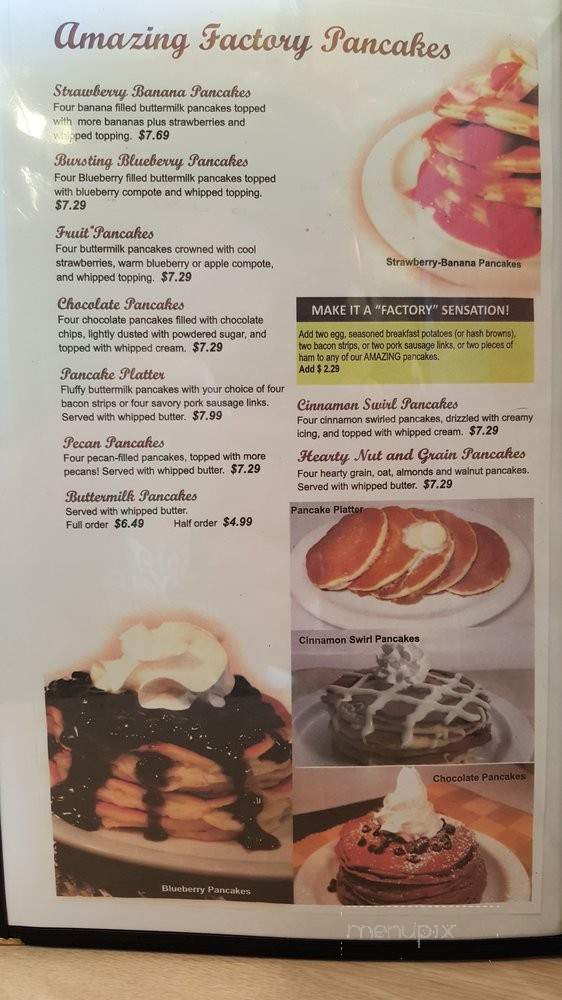 The Pancake Factory - Los Angeles, CA menu_pic