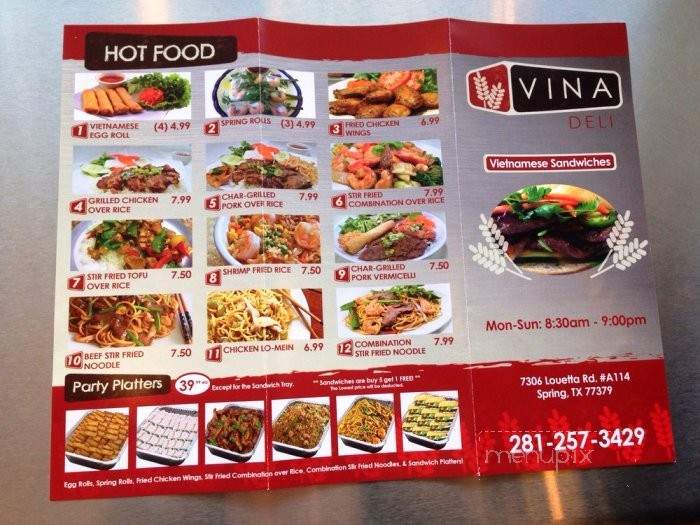 /250757909/Vina-Deli-Menu-Spring-TX - Spring, TX