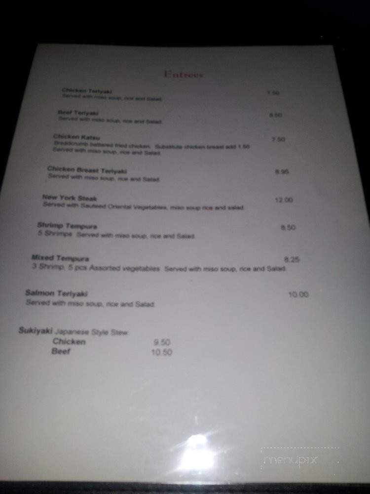Masa Sushi Bon Appetit - Downey, CA menu_pic