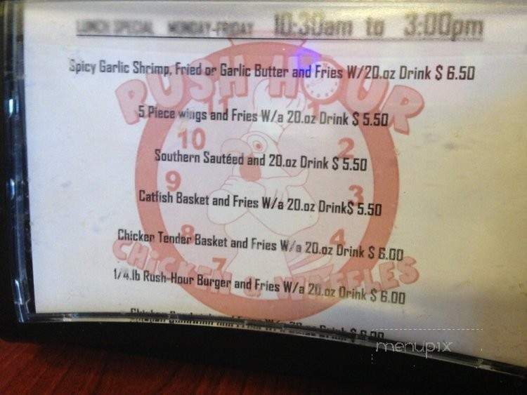 Rush Hour Chicken & Waffles - Saint Petersburg, FL menu_pic