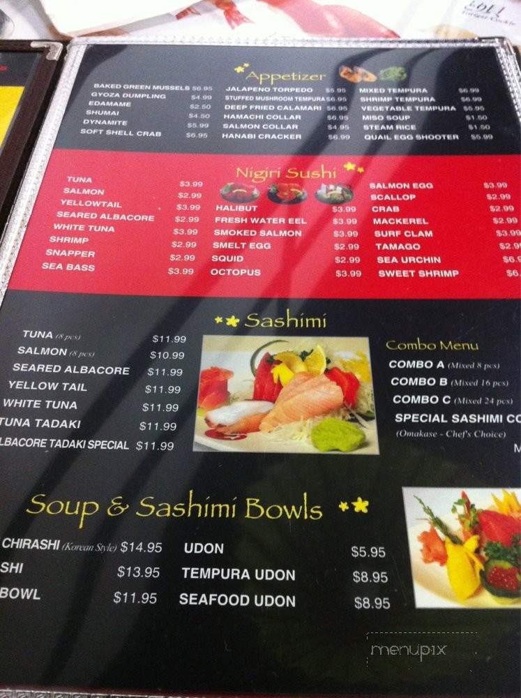 Hanabi Japanese Cuisine - Victorville, CA menu_pic