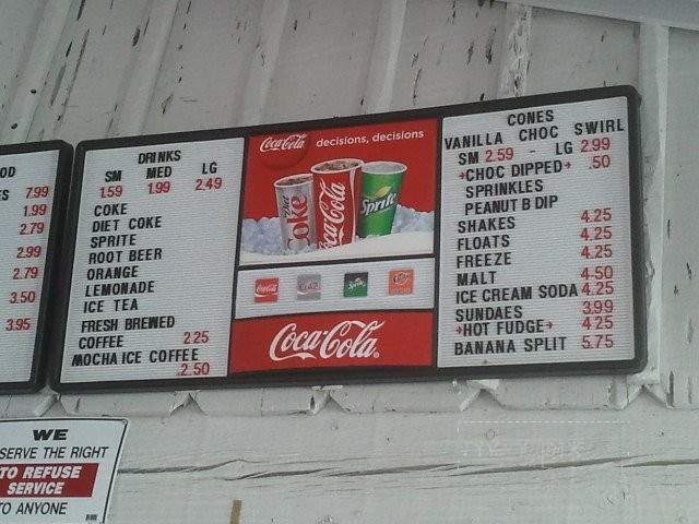 Frosty Chalet - Lone Pine, CA menu_pic