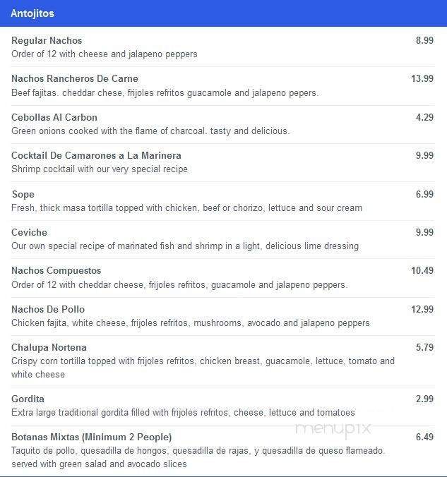 La Fogata Restaurant - Fort Myers, FL menu_pic