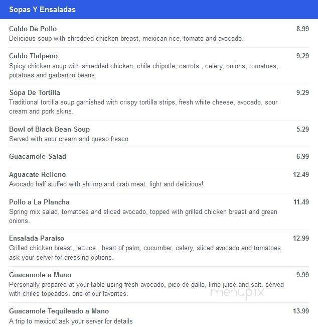 La Fogata Restaurant - Fort Myers, FL menu_pic