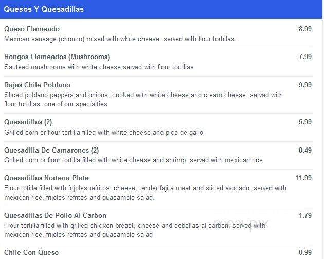 La Fogata Restaurant - Fort Myers, FL menu_pic