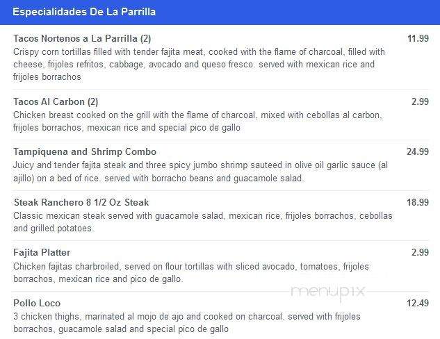 La Fogata Restaurant - Fort Myers, FL menu_pic