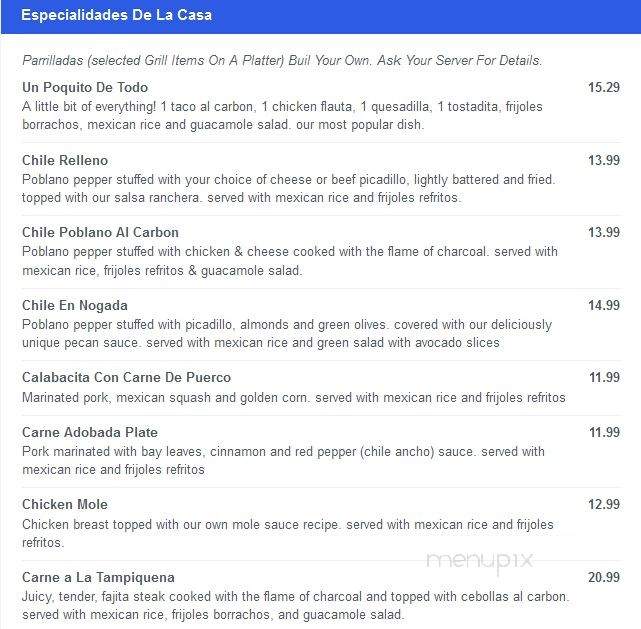 La Fogata Restaurant - Fort Myers, FL menu_pic