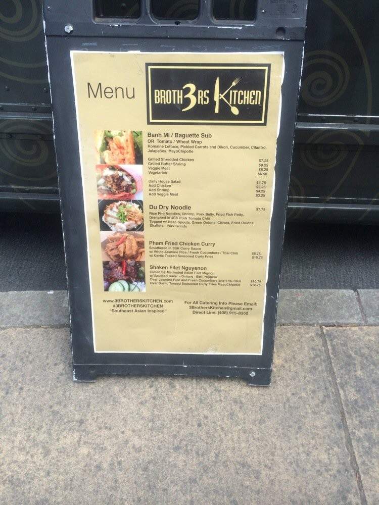 3 Brothers Kitchen - San Jose, CA menu_pic