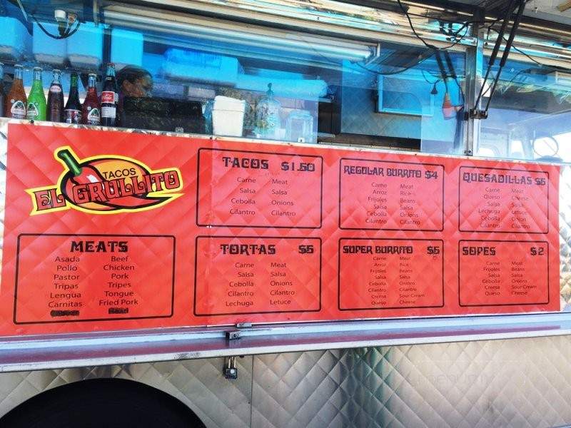 El Grullito Taco Truck - Stockton, CA menu_pic