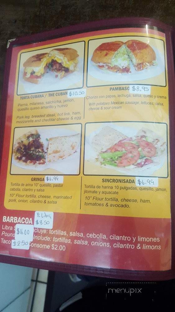 El Abuelo - Sacramento, CA menu_pic