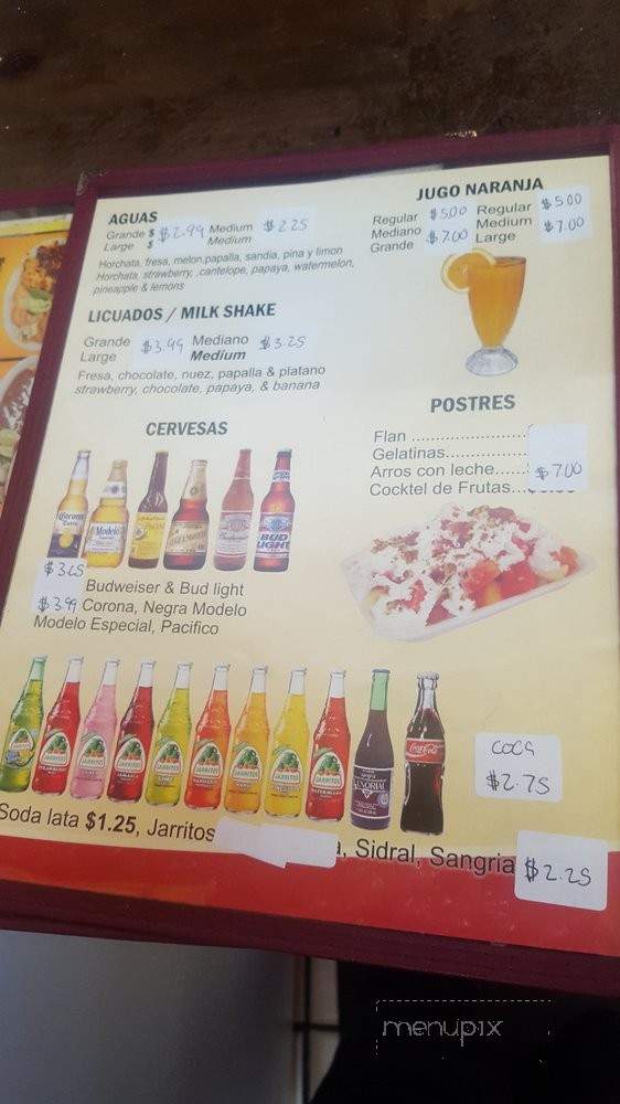 El Abuelo - Sacramento, CA menu_pic