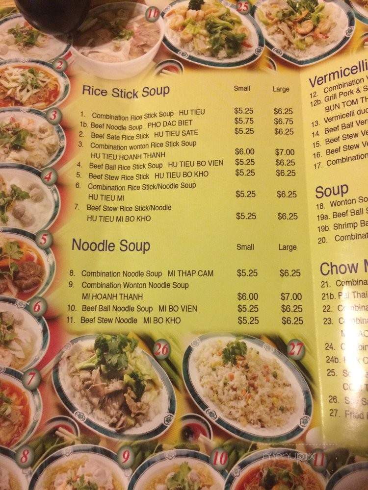 TL Noodle House - Stockton, CA menu_pic