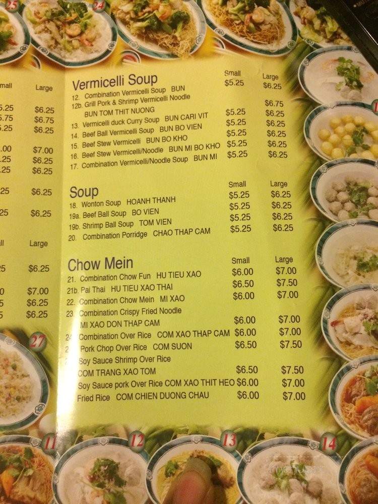 TL Noodle House - Stockton, CA menu_pic