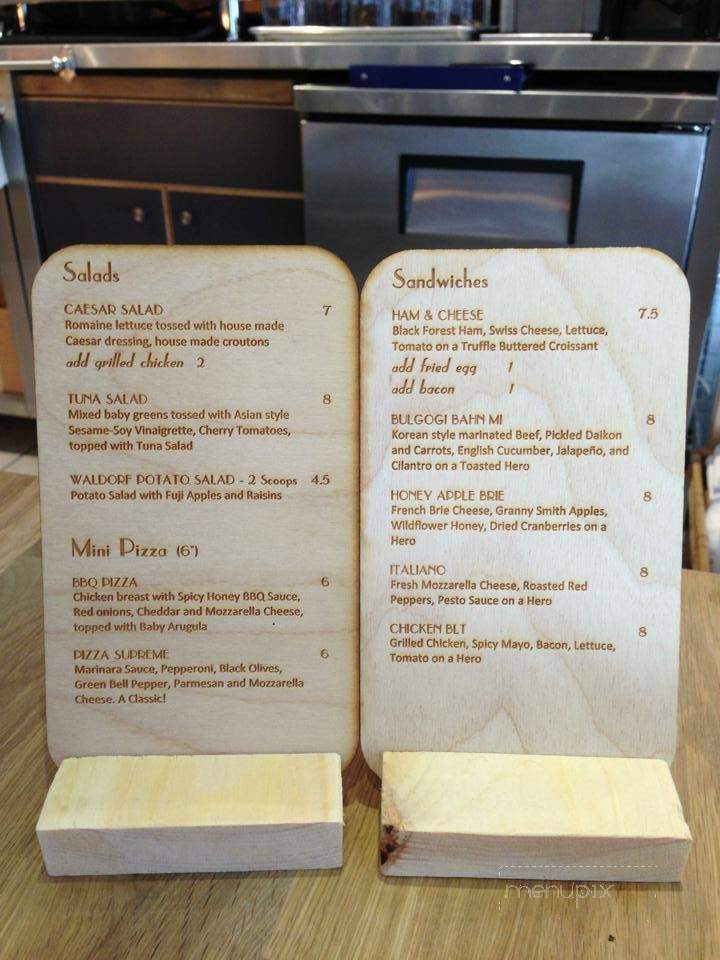 Culture Tea Bar - New York, NY menu_pic