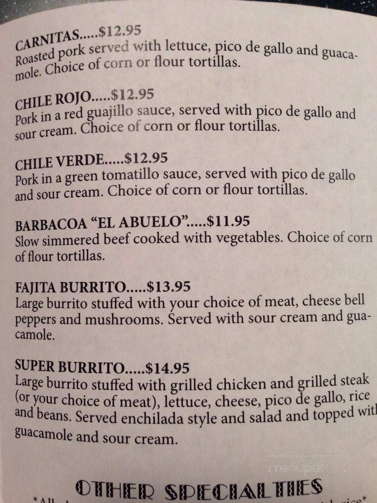 Don Goyo's Mexican Food - Kaneohe, HI menu_pic