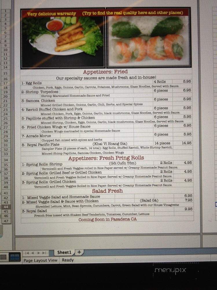 Pho Burbank - Burbank, CA menu_pic