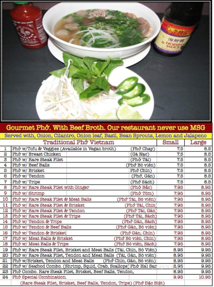 Pho Burbank - Burbank, CA menu_pic