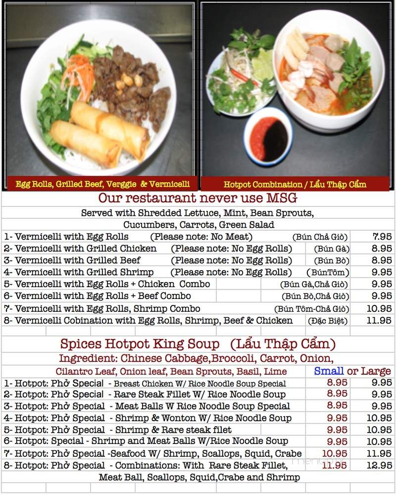 Pho Burbank - Burbank, CA menu_pic