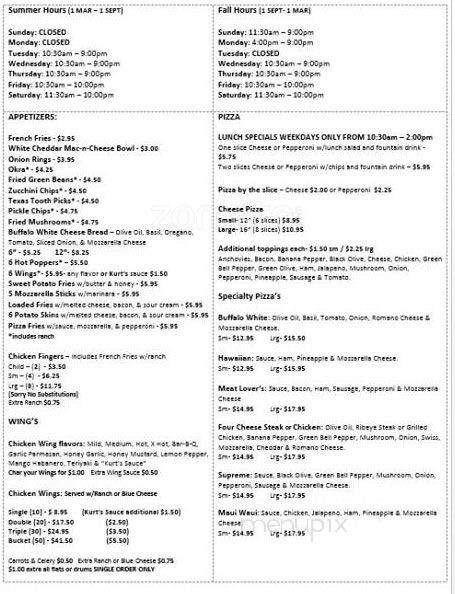Plaza Pizza n Wings - Schertz, TX menu_pic