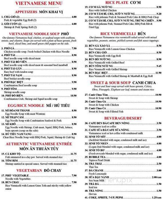 Viet Noodles - New Brighton, MN menu_pic