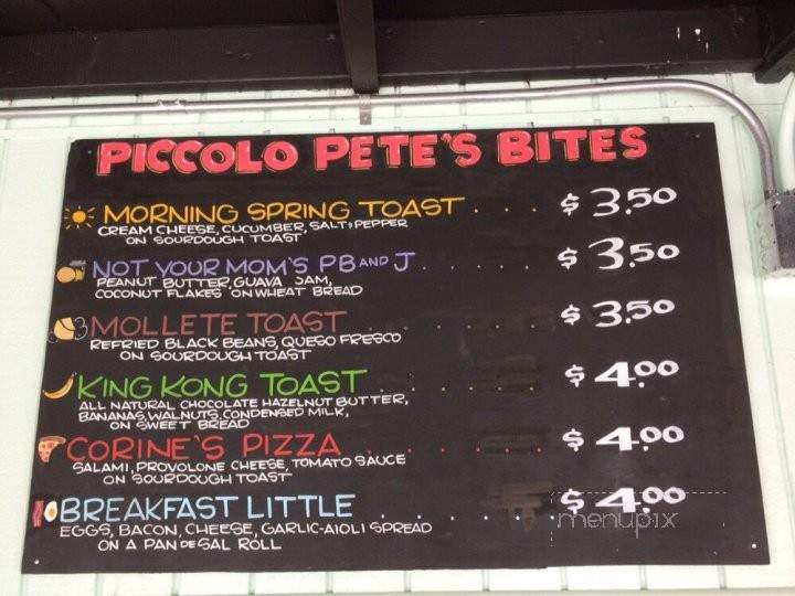 Piccolo Petes Cafe - San Francisco, CA menu_pic