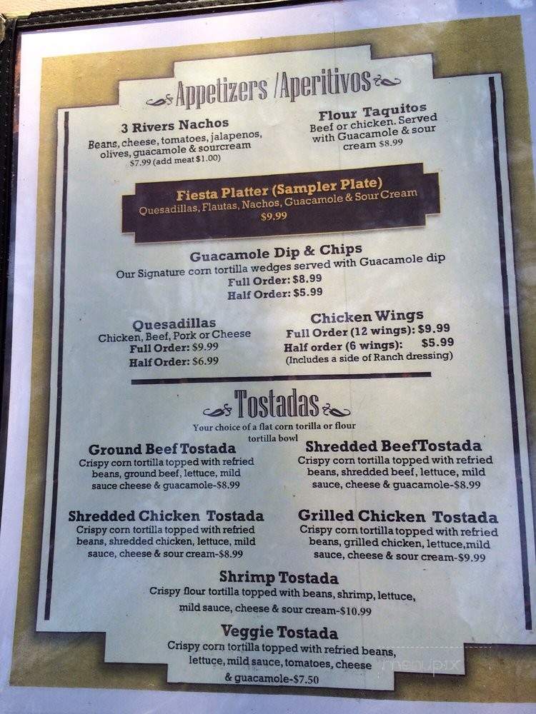 Casa Mendoza - Three Rivers, CA menu_pic