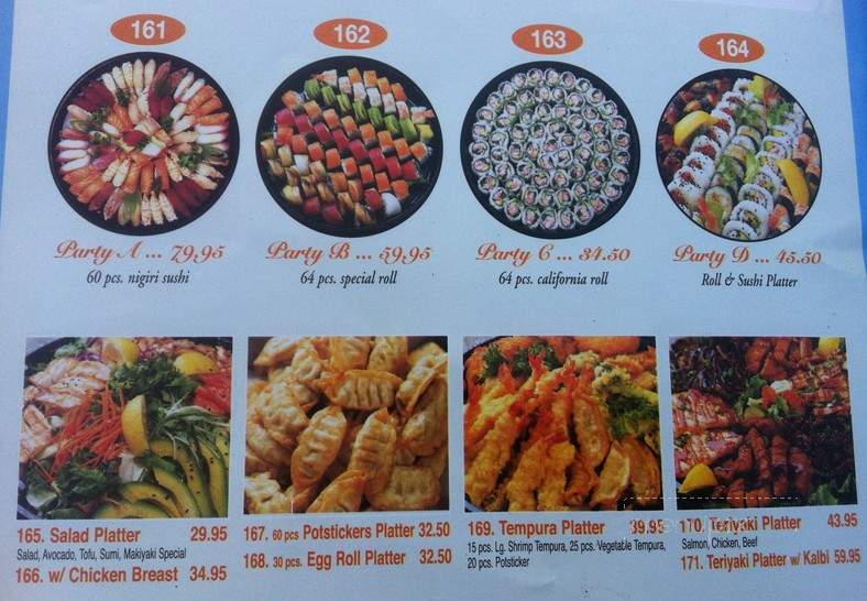 Samurai Sushi - Downey, CA menu_pic